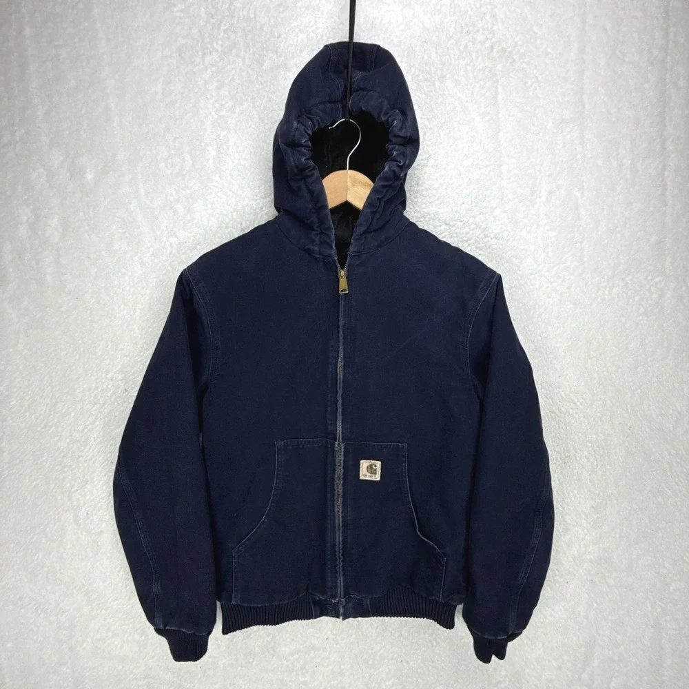 Carhartt Sandstone Jacket Quilt Lined Youth XL (14/16)‎ YYJ130 MDT Midnight Blue
